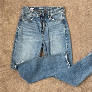 American Eagle Light Blue Denim Mom Jeans